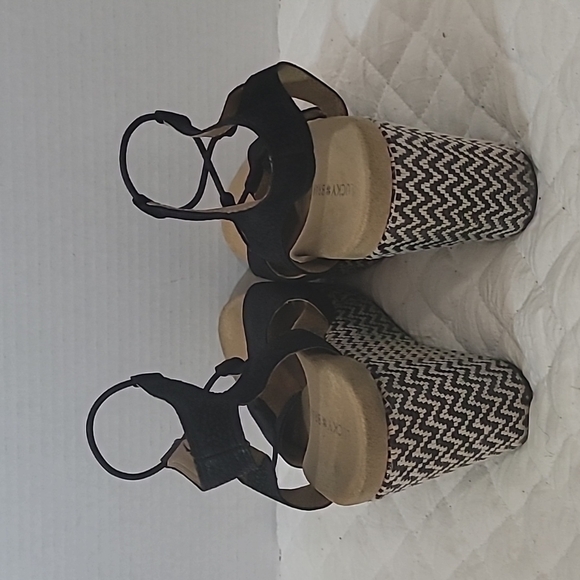 Lucky Brand Women's Wedge Sandals Size 7 - Picture 3 of 13